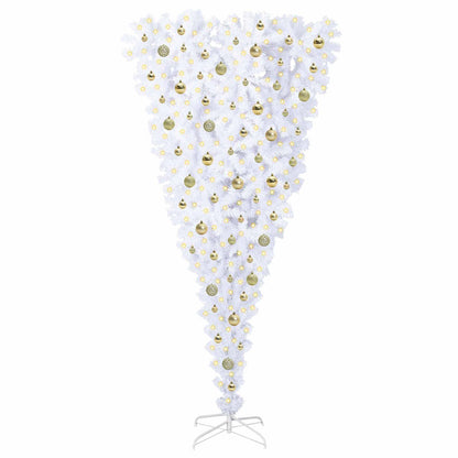 Artificial Christmas Tree with Stand White 210 cm PVC and Steel