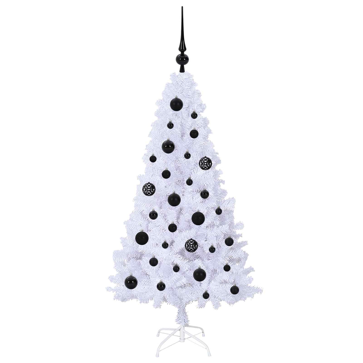 Artificial Christmas Tree White 120 cm PVC and Steel