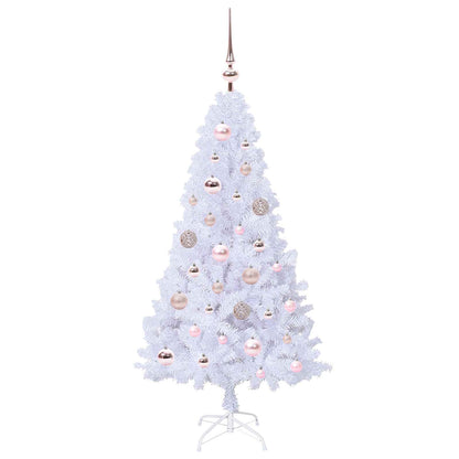 Artificial Christmas Tree White 120 cm PVC and Steel