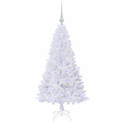 Artificial Christmas Tree White 120 cm PVC and Steel