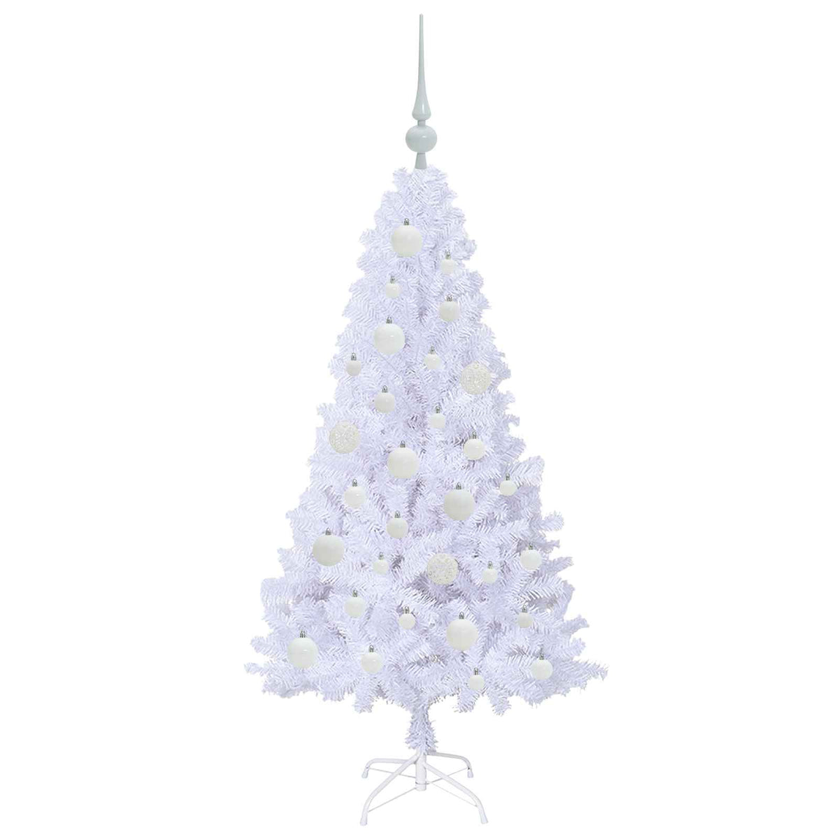 Artificial Christmas Tree White 120 cm PVC and Steel