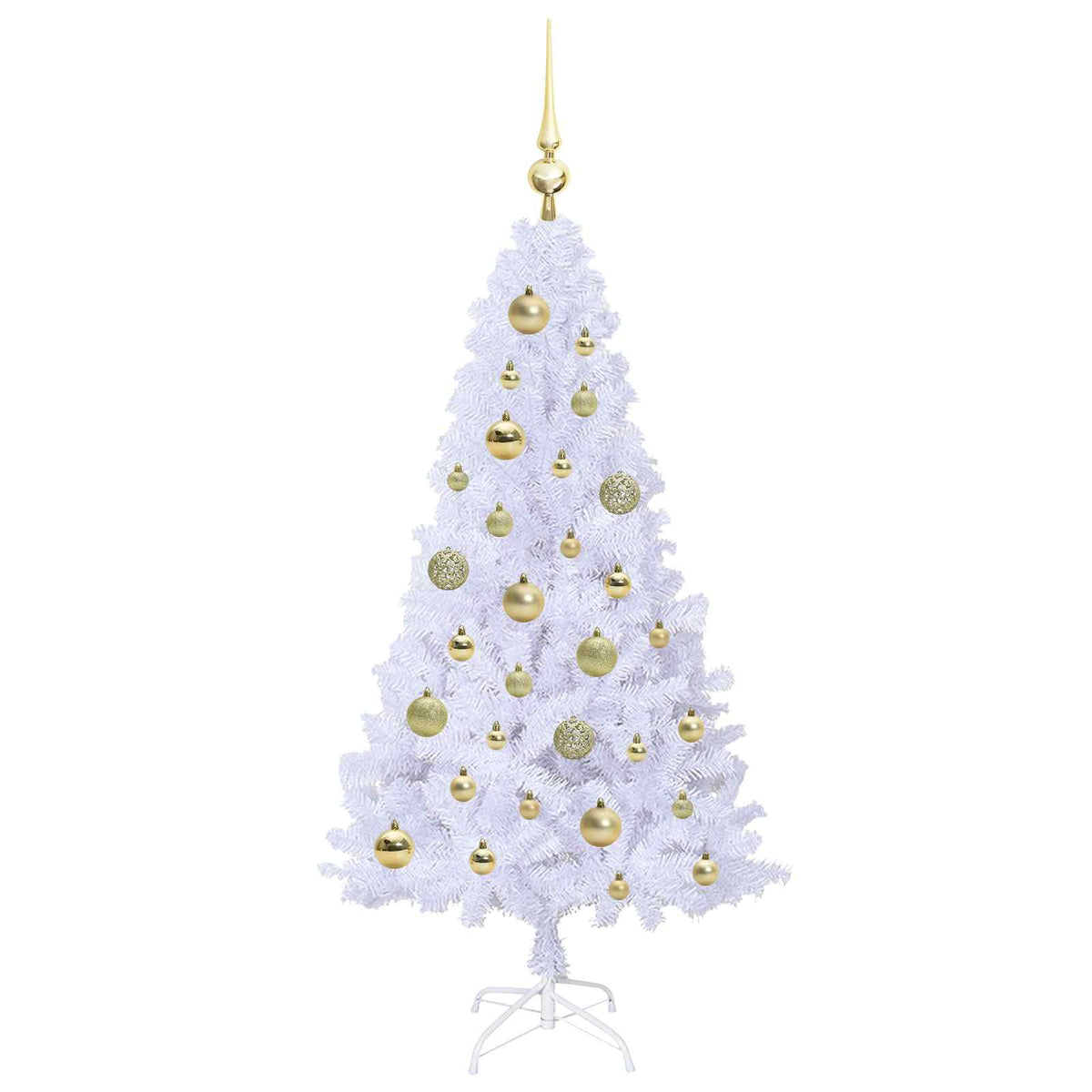 Artificial Christmas Tree White 120 cm PVC and Steel