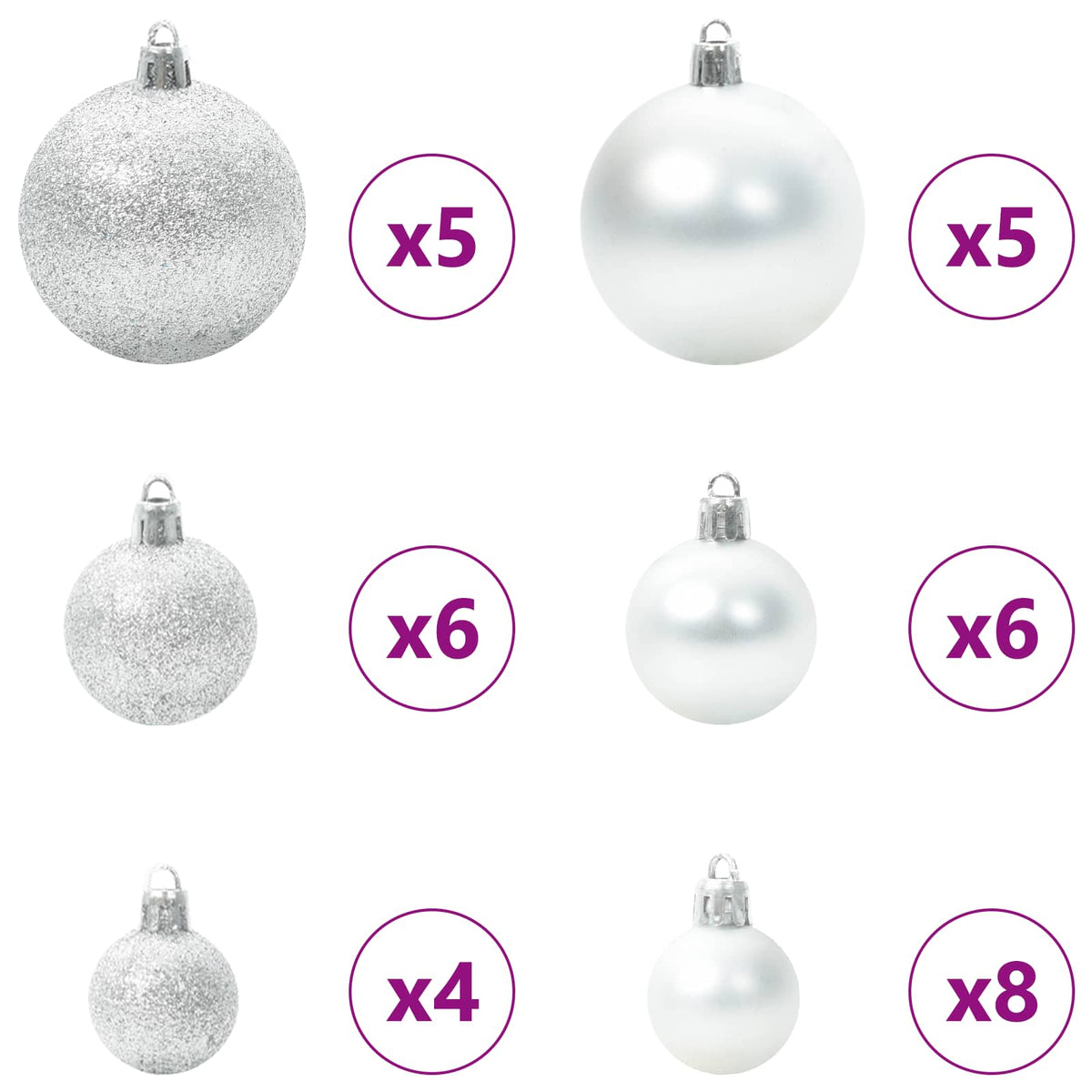 Artificial Christmas Tree White 120 cm PVC and Steel