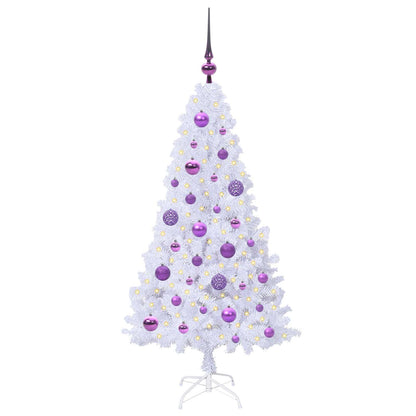 Artificial Christmas Tree White 120 cm PVC and Steel