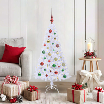 Artificial Christmas Tree White 120 cm PVC and Steel