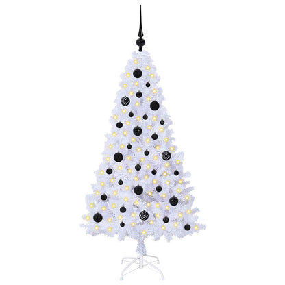 Artificial Christmas Tree White 150 cm PVC and Steel