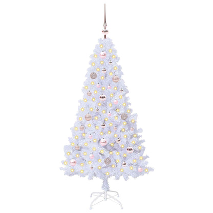 Artificial Christmas Tree White 150 cm PVC and Steel