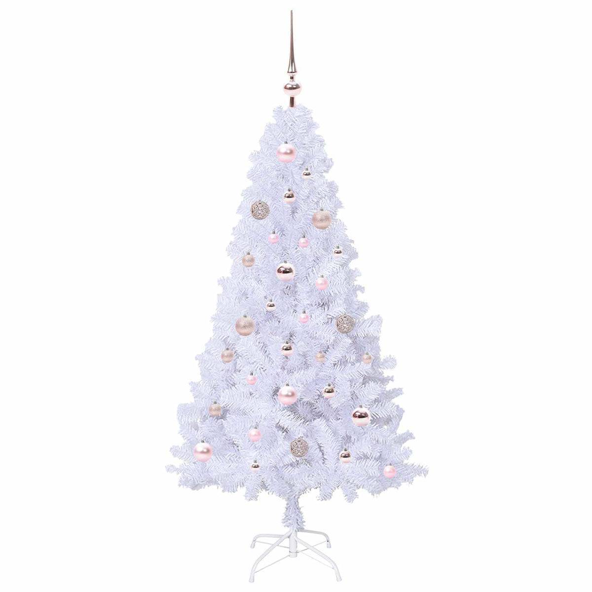 Artificial Christmas Tree White 150 cm PVC and Steel