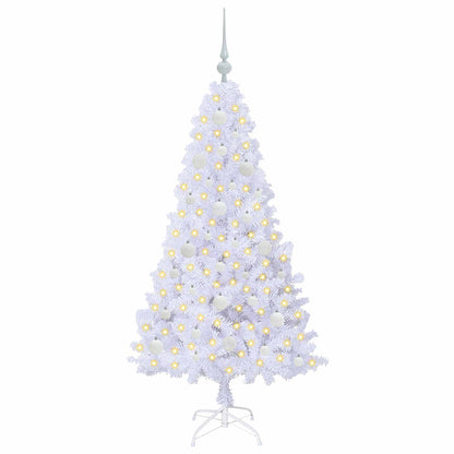 Artificial Christmas Tree White 150 cm PVC and Steel