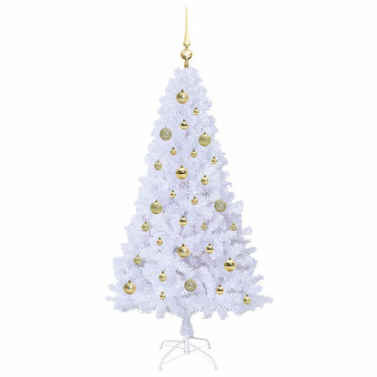 Artificial Christmas Tree White 150 cm PVC and Steel