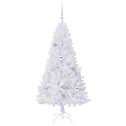 Artificial Christmas Tree White 150 cm PVC and Steel