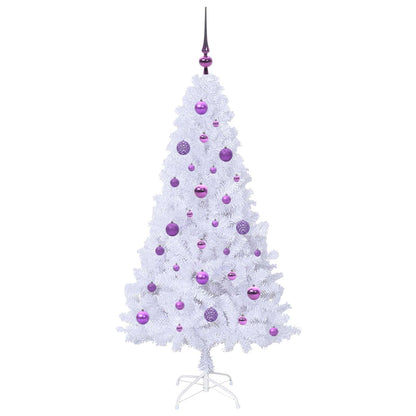 Artificial Christmas Tree White 150 cm PVC and Steel