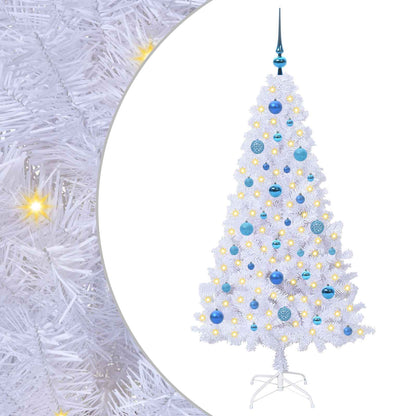 Artificial Christmas Tree White 150 cm PVC and Steel