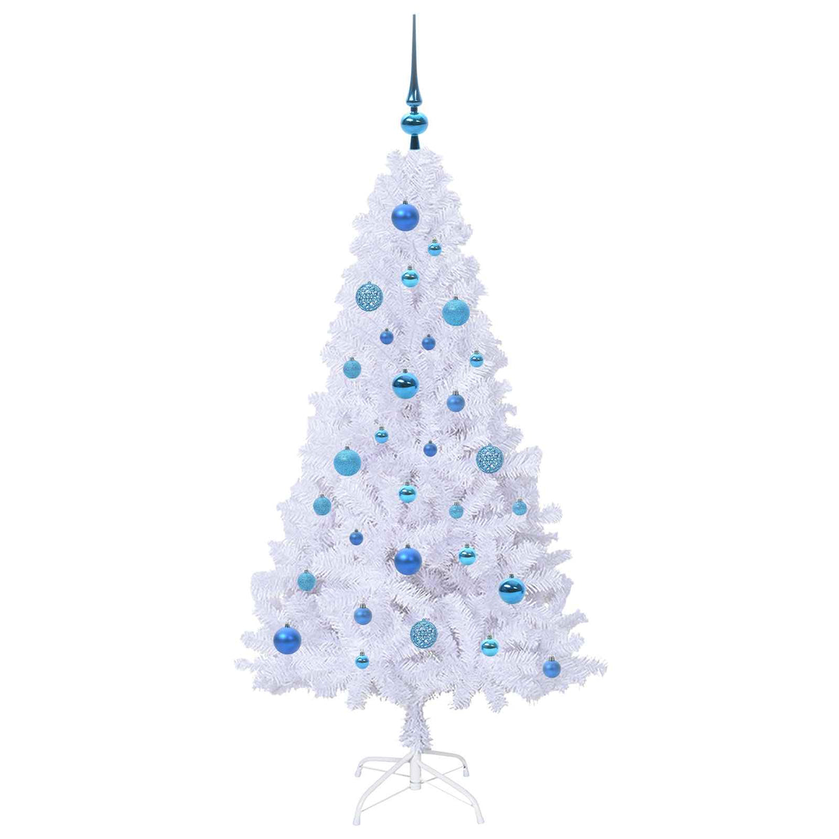 Artificial Christmas Tree White 150 cm PVC and Steel