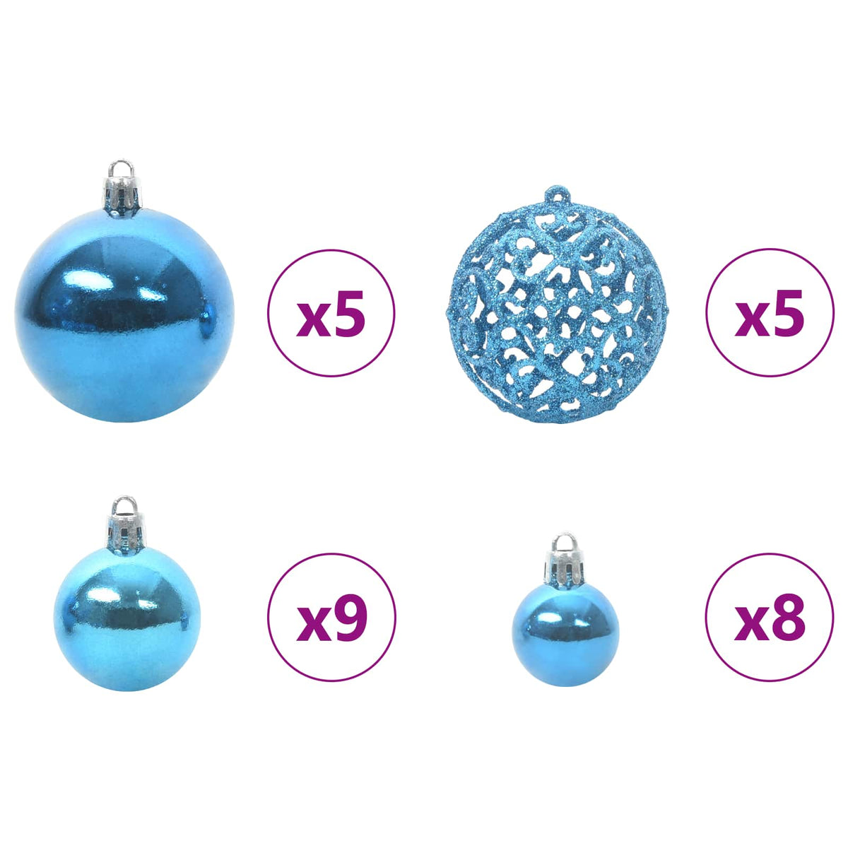 Artificial Christmas Tree White 150 cm PVC and Steel