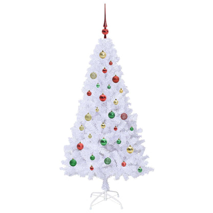 Artificial Christmas Tree White 150 cm PVC and Steel