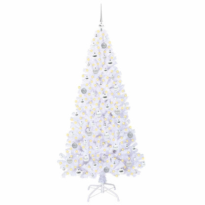Artificial Christmas Tree with Stand White 180 cm PVC and Steel
