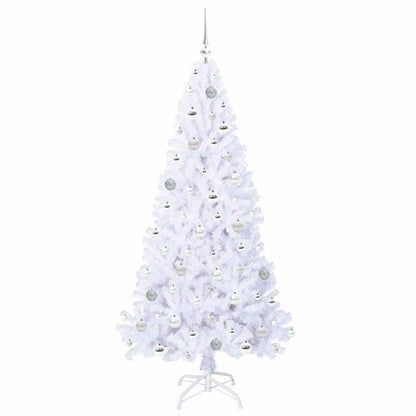Artificial Christmas Tree with Stand White 180 cm PVC and Steel