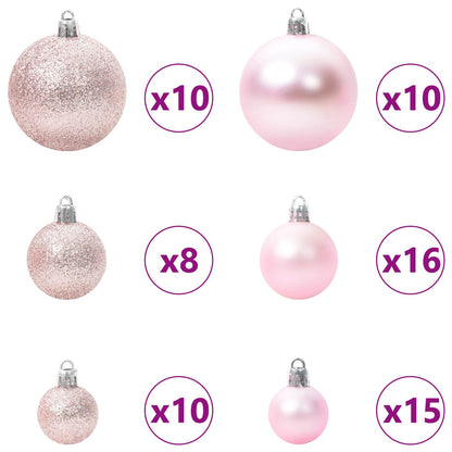 Artificial Christmas Tree with Stand White 210 cm PVC and Steel