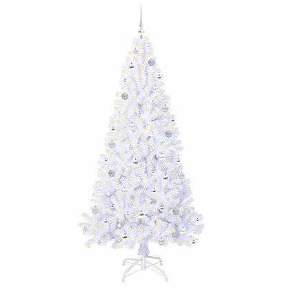 Artificial Christmas Tree with Stand White 210 cm PVC and Steel