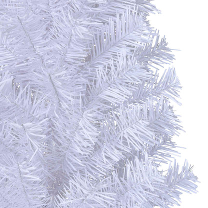 Artificial Christmas Tree with Stand White 240 cm PVC and Steel