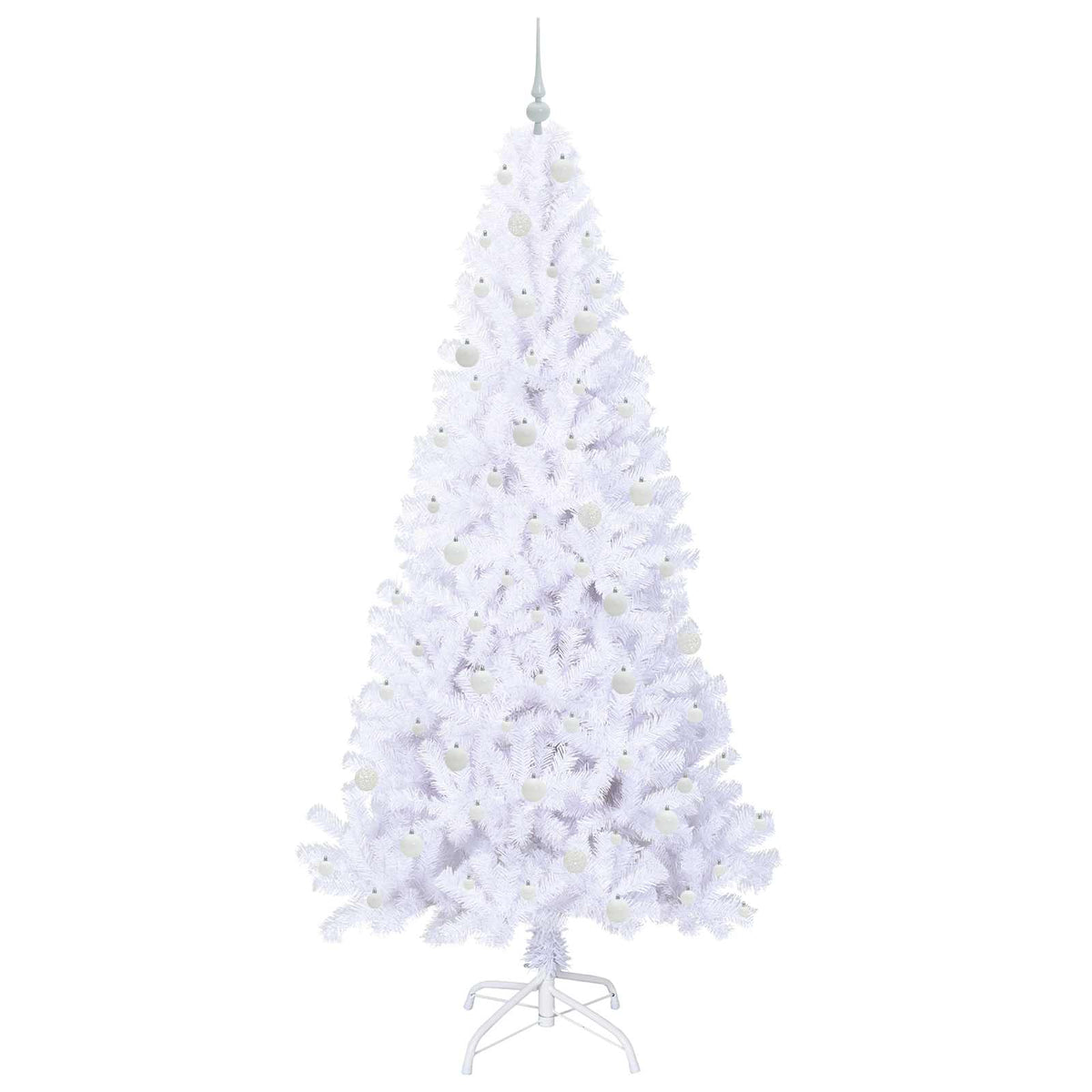 Artificial Christmas Tree with Stand White 240 cm PVC and Steel