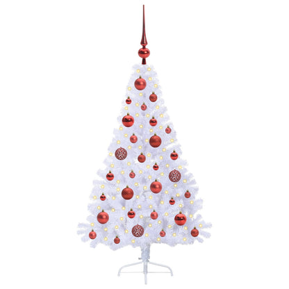 Artificial Christmas Tree with Stand White 120 cm PVC and Steel