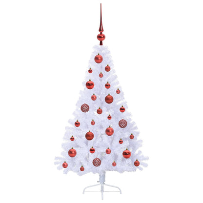 Artificial Christmas Tree with Stand White 120 cm PVC and Steel