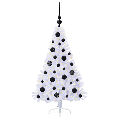 Artificial Christmas Tree with Stand White 120 cm PVC and Steel