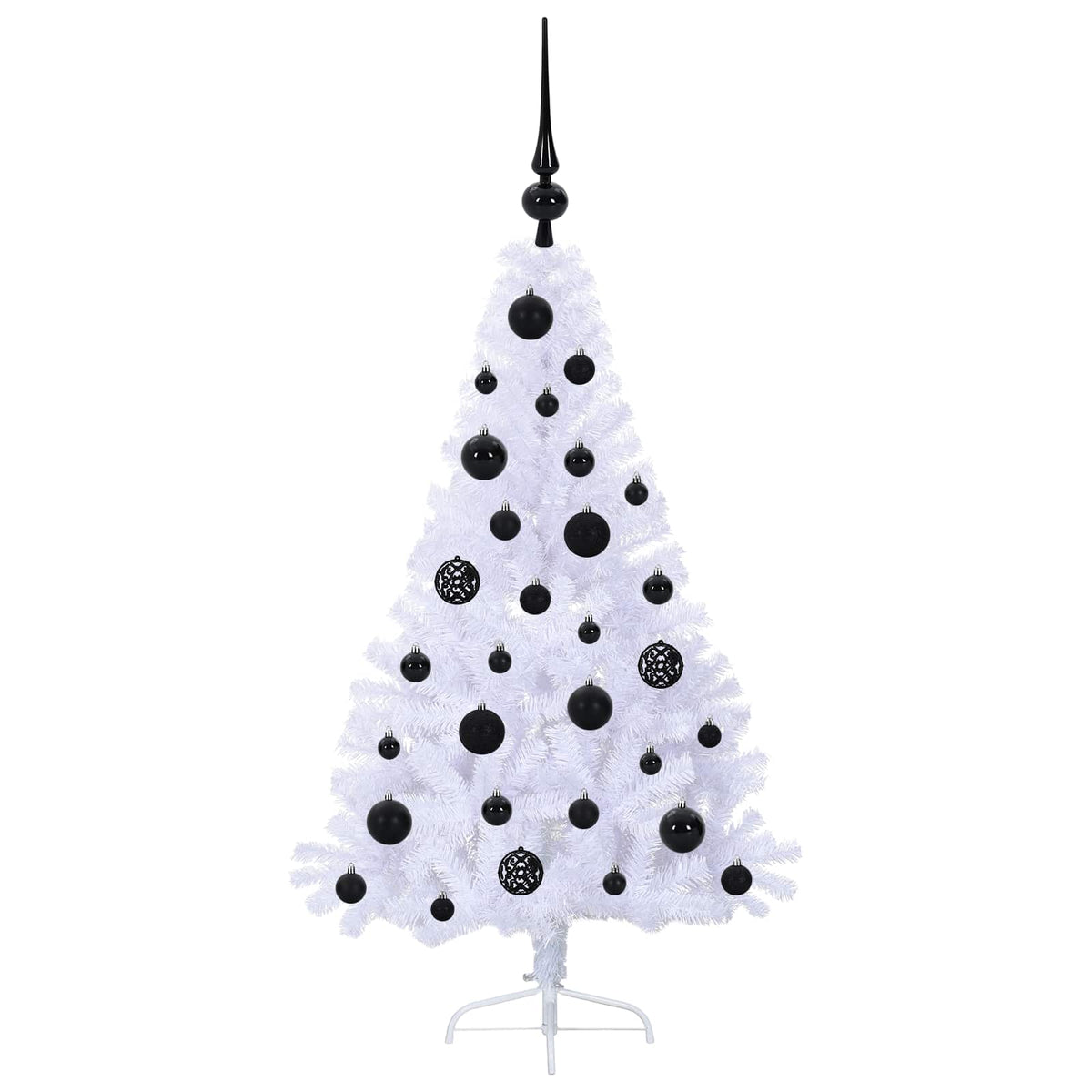 Artificial Christmas Tree with Stand White 120 cm PVC and Steel