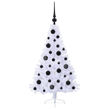 Artificial Christmas Tree with Stand White 120 cm PVC and Steel