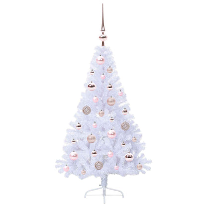 Artificial Christmas Tree with Stand White 120 cm PVC and Steel