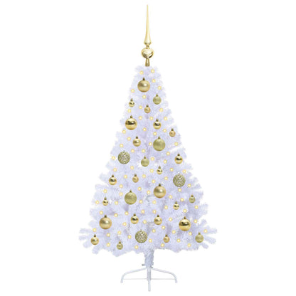 Artificial Christmas Tree with Stand White 120 cm PVC and Steel
