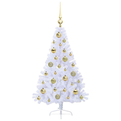 Artificial Christmas Tree with Stand White 120 cm PVC and Steel