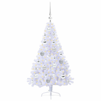 Artificial Christmas Tree with Stand White 120 cm PVC and Steel