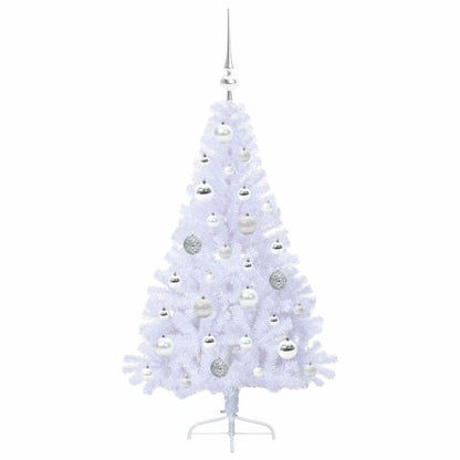 Artificial Christmas Tree with Stand White 120 cm PVC and Steel