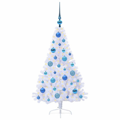 Artificial Christmas Tree with Stand White 120 cm PVC and Steel