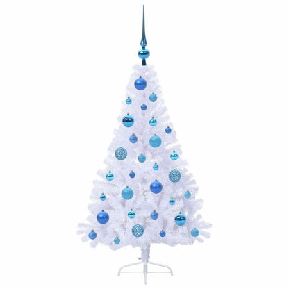 Artificial Christmas Tree with Stand White 120 cm PVC and Steel