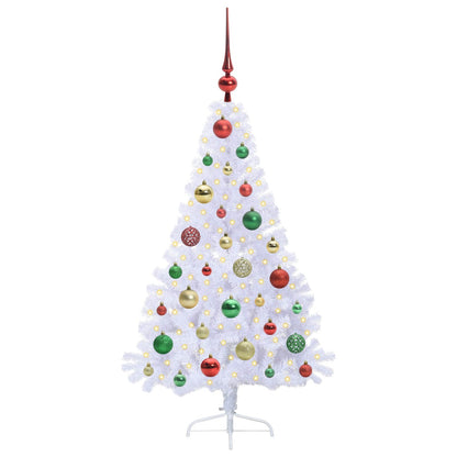 Artificial Christmas Tree with Stand White 120 cm PVC and Steel