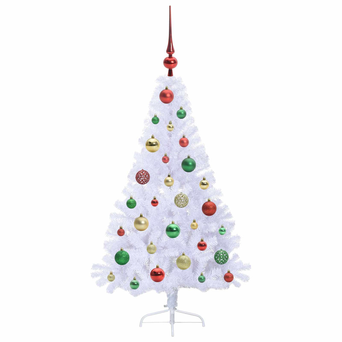 Artificial Christmas Tree with Stand White 120 cm PVC and Steel