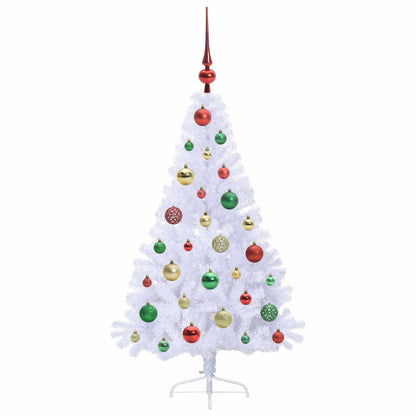 Artificial Christmas Tree with Stand White 120 cm PVC and Steel