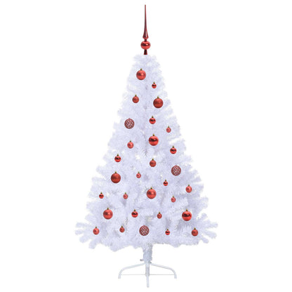 Artificial Christmas Tree with Stand White 150 cm PVC and Steel