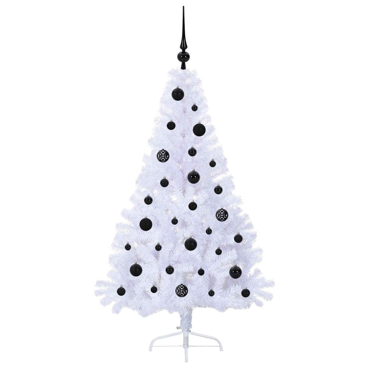Artificial Christmas Tree with Stand White 150 cm PVC and Steel