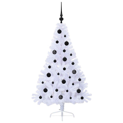Artificial Christmas Tree with Stand White 150 cm PVC and Steel