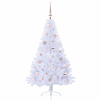 Artificial Christmas Tree with Stand White 150 cm PVC and Steel