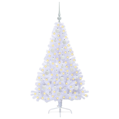 Artificial Christmas Tree with Stand White 150 cm PVC and Steel