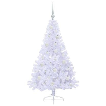 Artificial Christmas Tree with Stand White 150 cm PVC and Steel