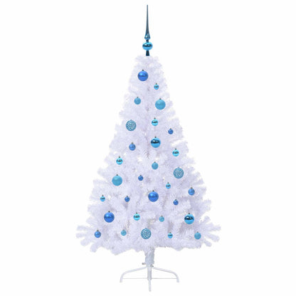 Artificial Christmas Tree with Stand White 150 cm PVC and Steel