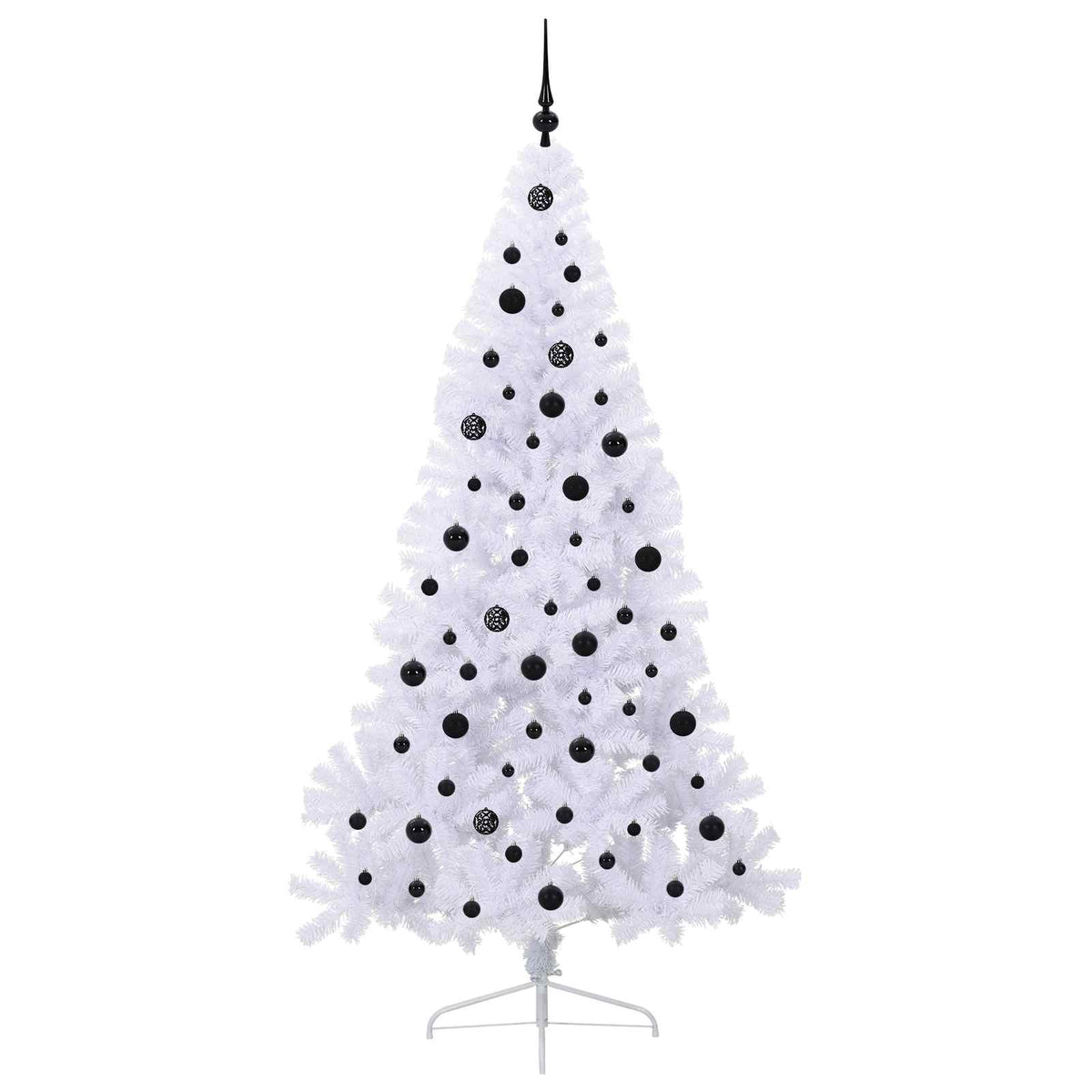 Artificial Christmas Tree with Stand White 210 cm PVC and Steel