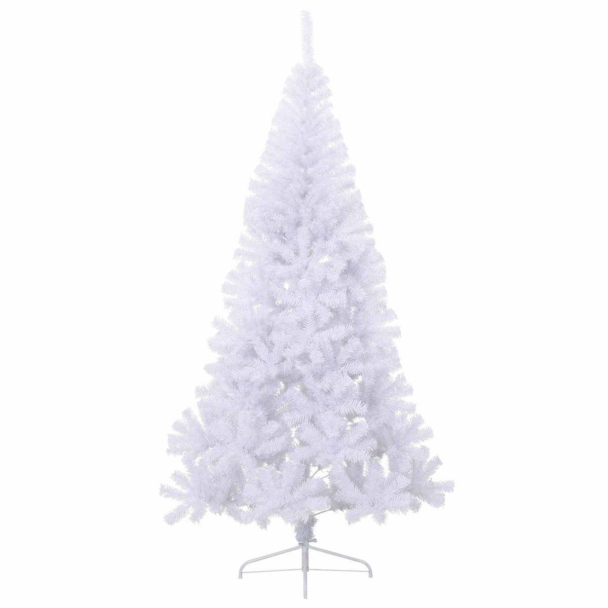 Artificial Christmas Tree with Stand White 210 cm PVC and Steel